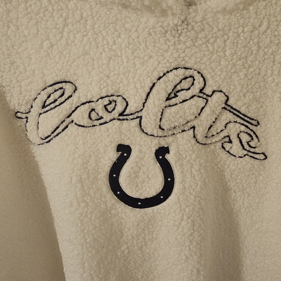 Indianapolis Colts NWT Concepts Sport White Pullover Sweatshirt & Shorts Size L - Picture 3 of 9